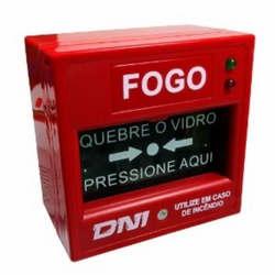Acionador manual de alarme de incêndio