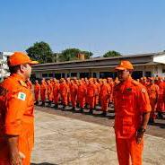 Curso de combate a incêndio e resgate em helipontos