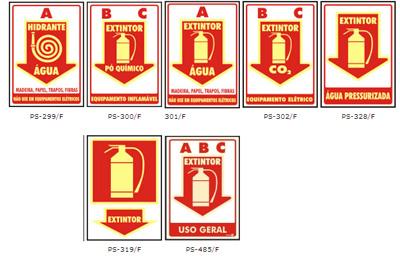 placas de sinalização de segurança contra incêndio