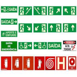 Placa de sinalização de hidrante