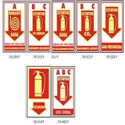 Sinalização de extintores